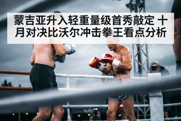 蒙吉亚升入轻重量级首秀敲定 十月对决比沃尔冲击拳王看点分析